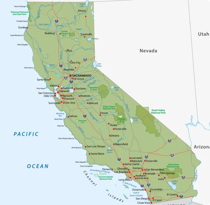 california map